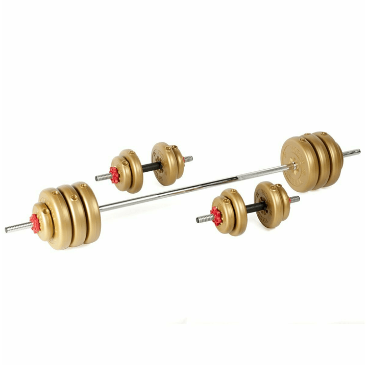 York 50KG Vinyl Dumbell and Barbell Set Inner West Allied Health Centre